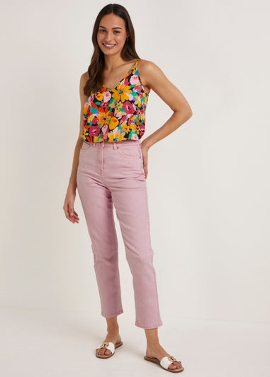 Ava Light Pink Mom Jeans