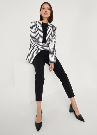 Et Vous Black Stripe Blazer