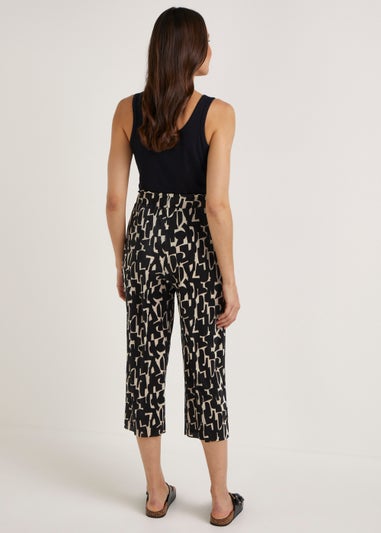Black Spring Plisse Trousers