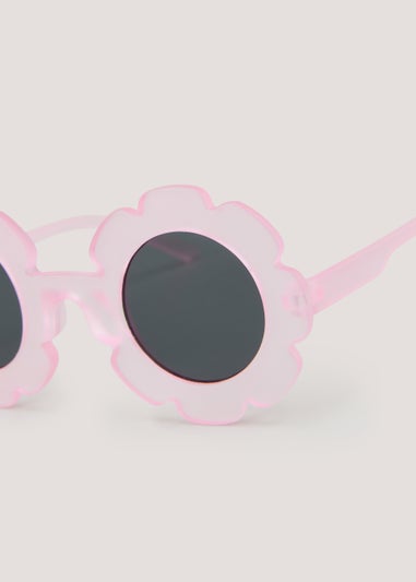 Kids Pink Daisy Sunglasses (3-10yrs)