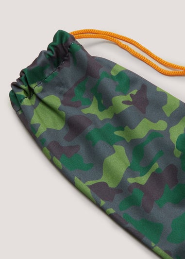 Green Camouflage Sunglasses Pouch