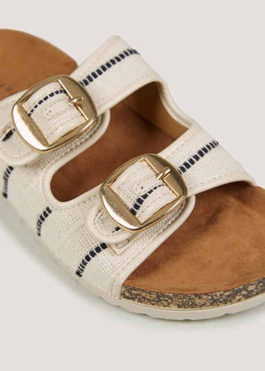 Natural Footbed Sliders