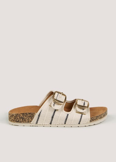 Natural Footbed Sliders