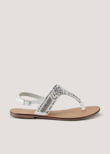 Tan Stud Gladiator Sandals - Matalan