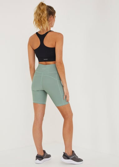 Souluxe Khaki Ribbed Shorts