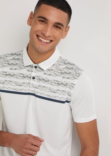 Souluxe White Sports Golf Polo Shirt