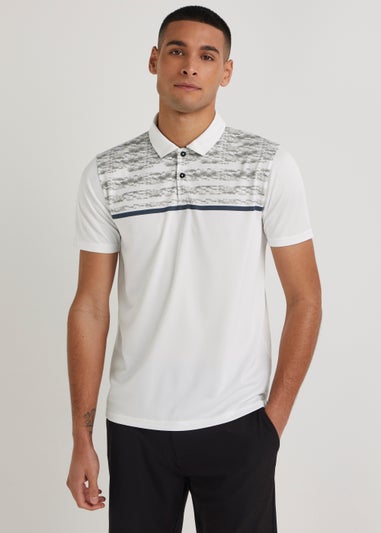 Souluxe White Sports Golf Polo Shirt