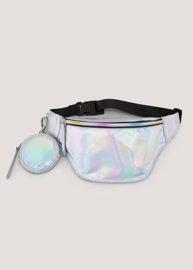 Girls Silver Bum Bag