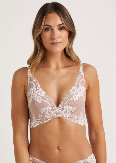 Nude Embroidered Non-Wired Bra
