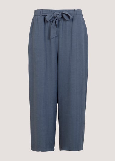 Blue Cropped Trousers