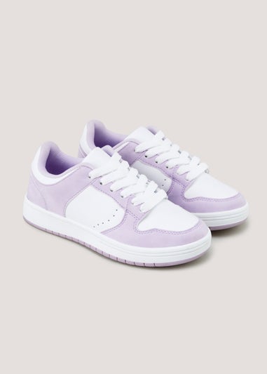 Girls Lilac Low Top Trainers (Younger 10-Older 5)