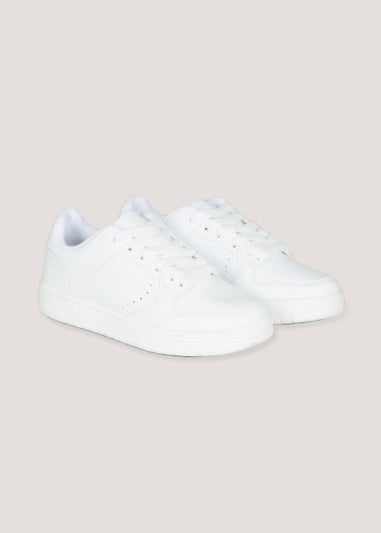 Boys White Trainers (Younger 10-Older 6) - Matalan