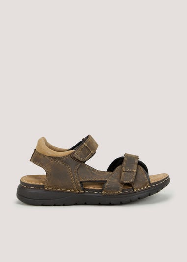 Brown Leather Sandals Matalan