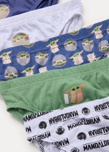 Boys 5 Pack Star Wars Mandalorian Briefs (2-9yrs)