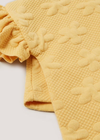 Girls Yellow Floral Top & Shorts Set (9mths-6yrs)