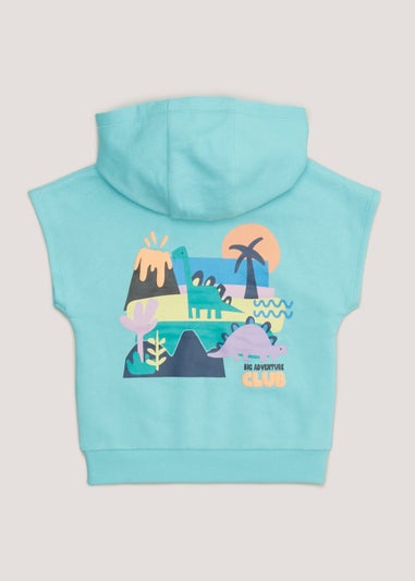 Boys Turquoise Hoodie & Shorts Set (9mths-6yrs)