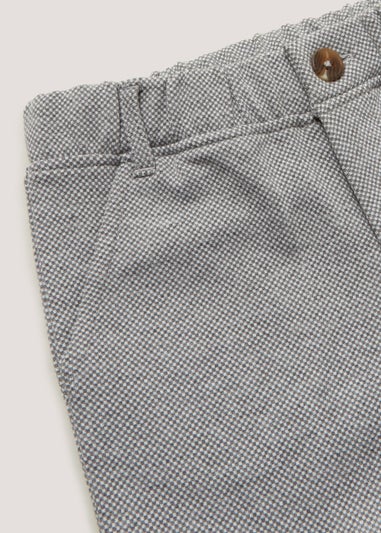 Boys Mini Me Grey Smart Jersey Trousers (9mths-4yrs)