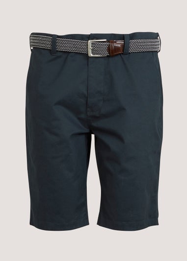 Lincoln Navy Belted Shorts