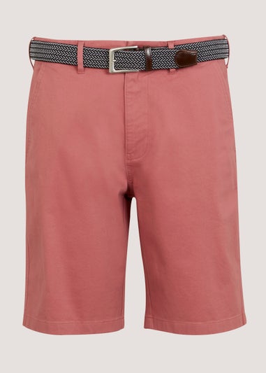 Lincoln Pink Belted Shorts