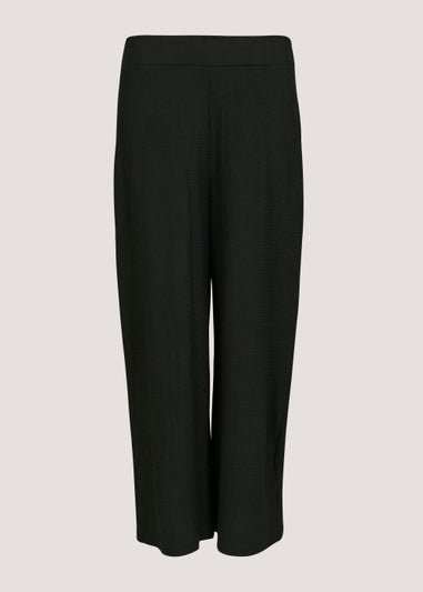 Buy Black Tribal Print Wide Leg Cropped Trousers Online in Oman from Matalan