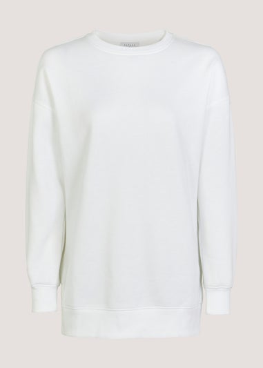 White Longline Sweatshirt