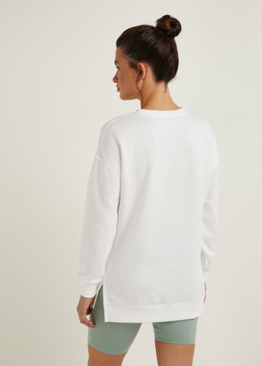 White Longline Sweatshirt