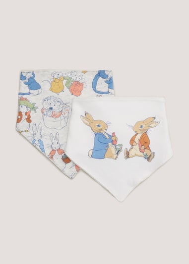 2 Pack Peter Rabbit Bandana Bibs