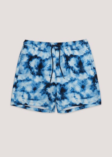 Blue Tie Dye Swim Shorts