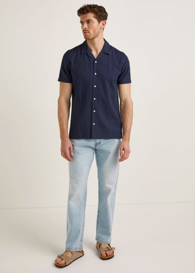 Vintage Light Wash Straight Fit Jeans