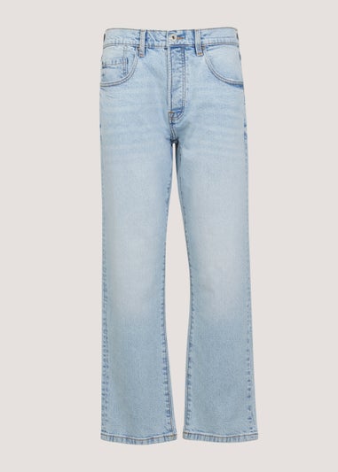 Vintage Light Wash Straight Fit Jeans