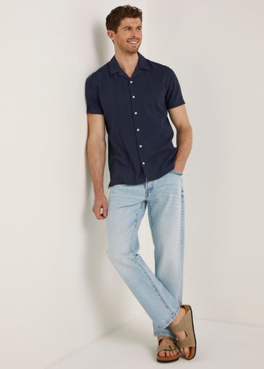 Vintage Light Wash Straight Fit Jeans