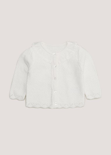 Baby Cream Lace Collar Cardigan (Newborn-23mths)