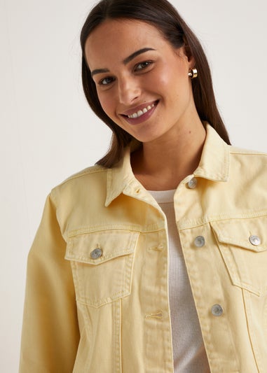 Buy online Lemon Yellow Denim Jacket from western wear for Women by Yepme  for ₹679 at 68% off | 2024 Limeroad.com
