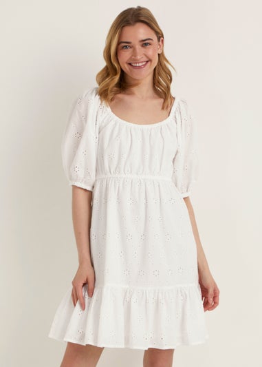 White Schiffley Mini Dress