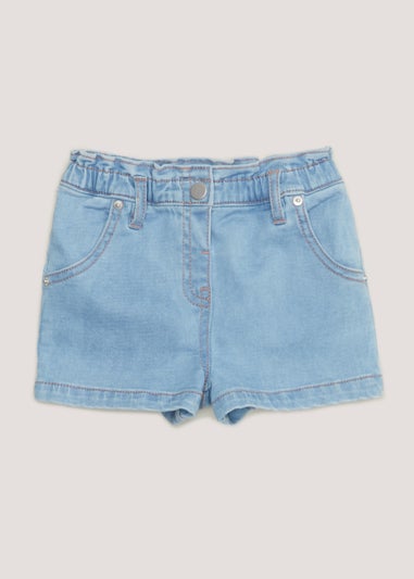 Girls Blue Denim Shorts (9mths-6yrs)