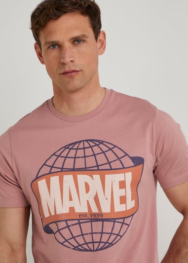 Pink Marvel Logo T-Shirt