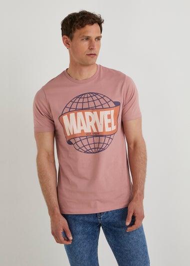 Pink Marvel Logo T-Shirt