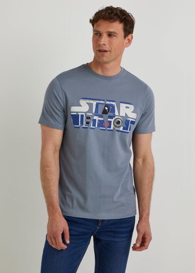 Grey Star Wars Logo T-Shirt