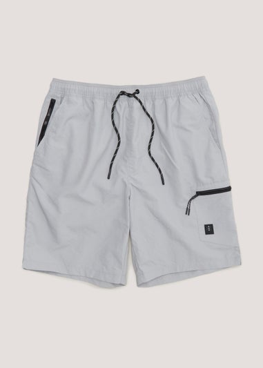 Light Grey Essential Cargo Swim Shorts