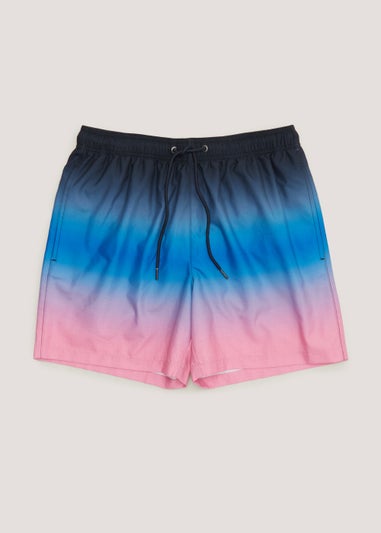 Pink & Blue Ombre Swim Shorts