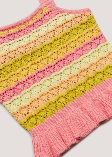 Girls Multicoloured Knitted Cami Top (4-13yrs)