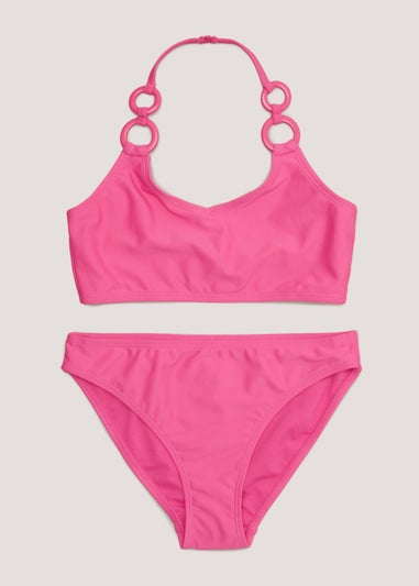 Girls Candy Couture Pink Bikini Set (9-16yrs)