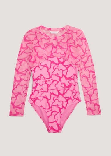 Girls Candy Couture Pink Butterfly 2 in 1 Costume (9-16yrs)