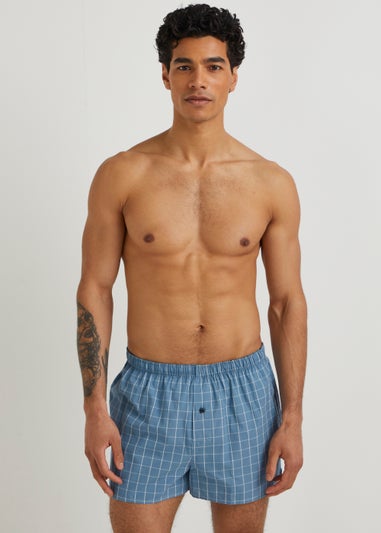 5 Pack Woven Cotton Boxers