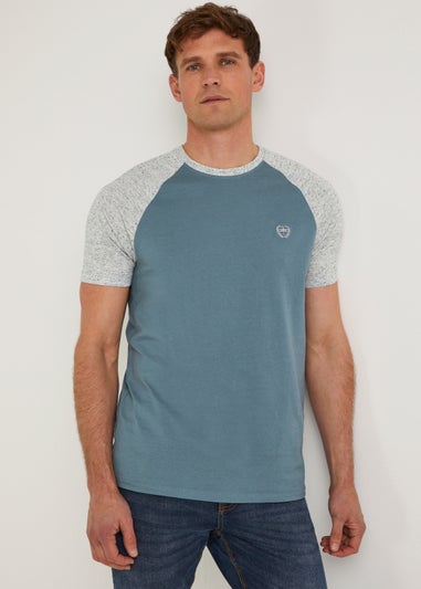 Blue & Grey Raglan T-Shirt