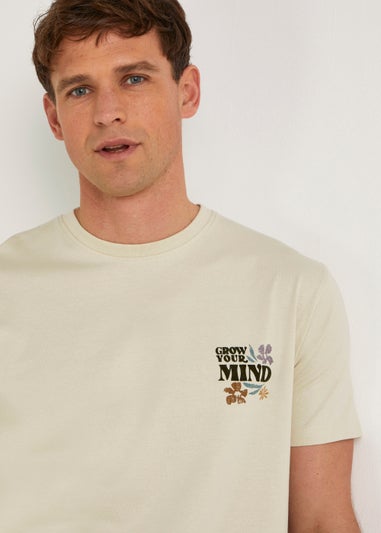 Cream Grow Your Mind T-Shirt