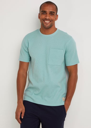 Green Textured Pyjama Top