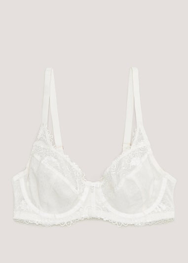 Cream Lace Non Padded Bridal Bra