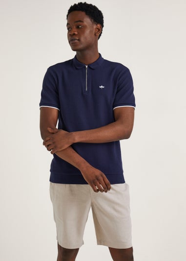 Stone Linen Blend Shorts
