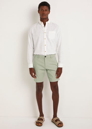 Mint Straight Fit Chino Shorts